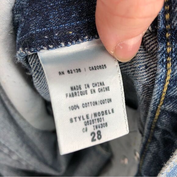 Vtg Guess Jeans Y2K Denim Mini Skirt Womens 28 Gold Sequins Cutoff Destructed - Picture 6 of 14